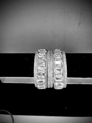 babacollection Metal Bangle Set(Pack of 2)