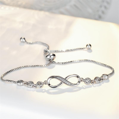 TVI Alloy Cubic Zirconia Silver Bangle Set