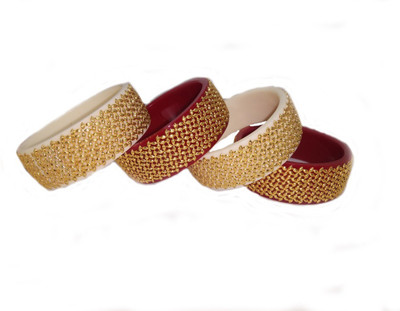 BOVZEN Plastic Gold-plated Shakha Pola(Pack of 4)