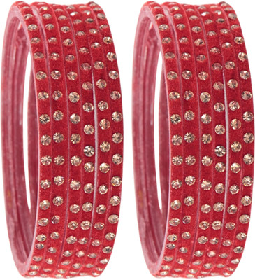 STYOLLO Glass Zircon Bangle Set(Pack of 12)