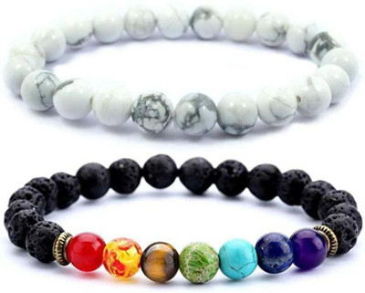 IKONKARR Stone, Crystal, Alloy Bracelet(Pack of 2)