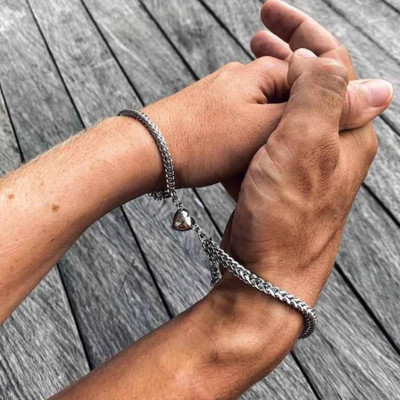 Maaword Alloy Silver Bracelet(Pack of 2)