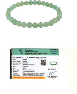 ASTROGEM CRYSTAL AGATE Green Aventurine Crystal Bracelet