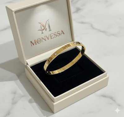 Monvessa Stainless Steel Gold-plated Bracelet