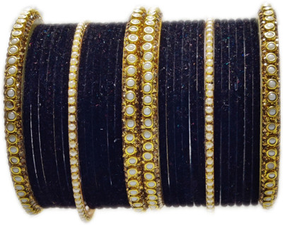 Ammoli Metal Beads Bangle Set(Pack of 10)