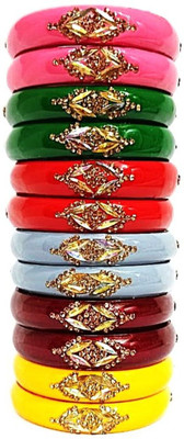 princestore Glass Bangle(Pack of 12)
