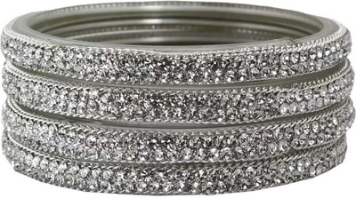 RADHA MOHAN EMPIRE Glass Zircon Kada(Pack of 4)