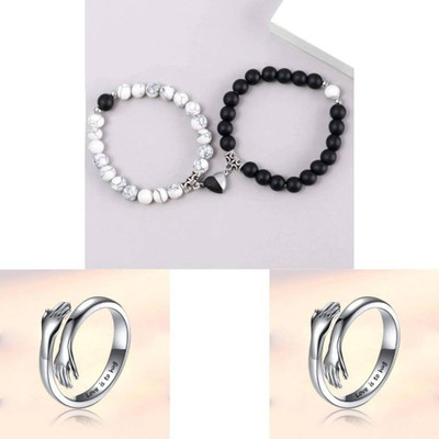 ISUBUCCI Alloy Silver Jewellery Set(Pack of 4)