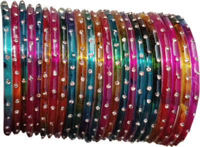 AS Glass Cubic Zirconia Bangle(Pack of 10)