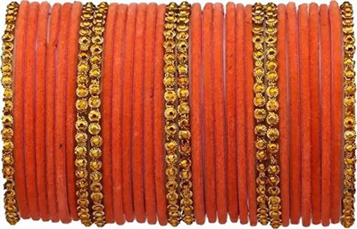 RADHA MOHAN EMPIRE Fabric, Glass Bangle Set(Pack of 32)
