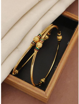 VFA Alloy Gold-plated Bangle Set(Pack of 2)