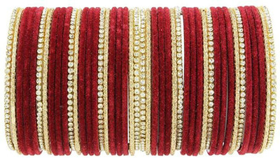 DONERIA Metal Zircon Bangle Set(Pack of 44)