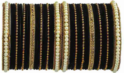 Glassify Metal Beads Bangle Set(Pack of 44)