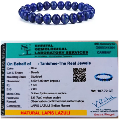 Tanishee- The Real Jewels Crystal Lapis Lazuli Bracelet