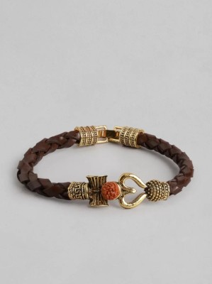 Harsh Enterprises Rudraksha Gold-plated Bracelet