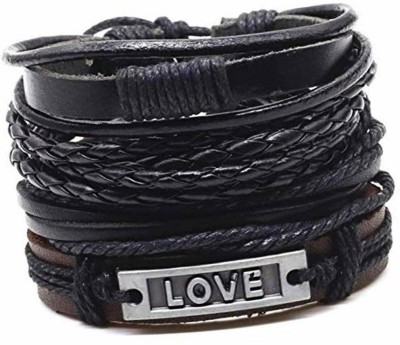 TASHKURST Leather Bracelet(Pack of 4)