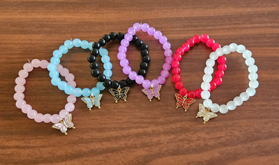 SBSONSCREATION Alloy Beads Bracelet(Pack of 6)