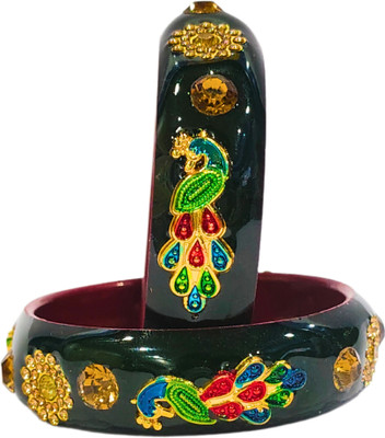 Lahthi Wala Lac Bangle Set(Pack of 2)