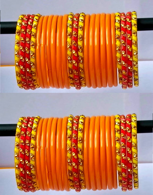 DURGANSH Glass Bangle Set