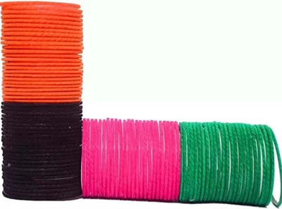 RADHA MOHAN EMPIRE Fabric, Glass Bangle Set(Pack of 96)