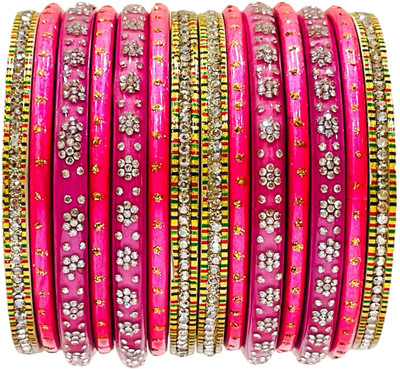 Poonam Fashion Lac Bangle Set(Pack of 14)