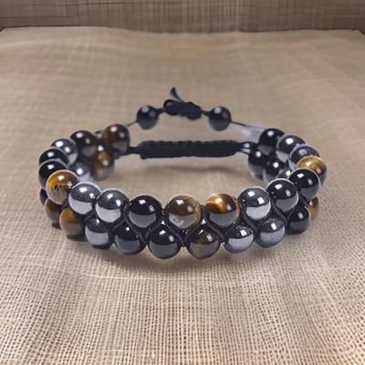 Fikup Stone Beads, Crystal Charm Bracelet