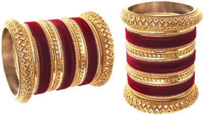 Terraband Alloy Crystal Bangle Set(Pack of 56)