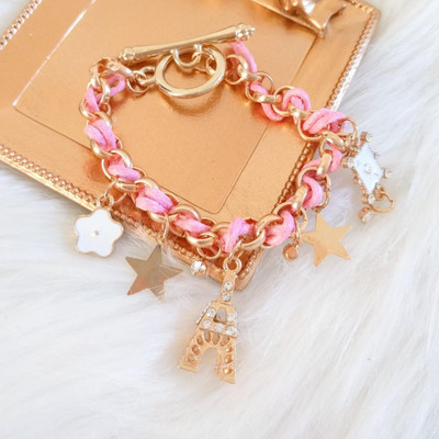 Nehdal Alloy Cubic Zirconia Gold-plated Bracelet