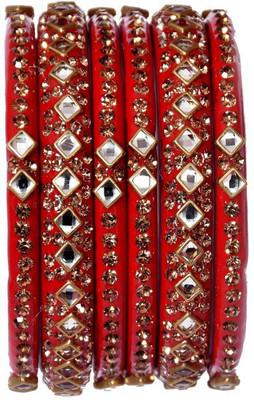 OJHA Glass Bangle Set(Pack of 6)