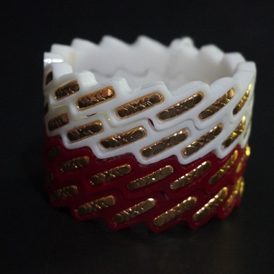 AALOKI Plastic Gold-plated Shakha Pola(Pack of 4)