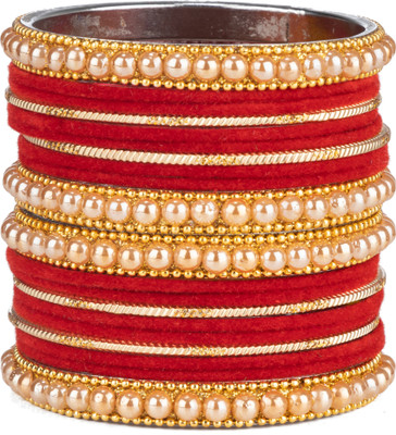 Mamon Creations Alloy Gold-plated Bangle Set(Pack of 20)
