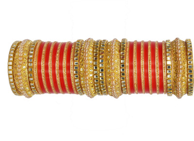 OJHA Plastic Beads Bangle Set(Pack of 34)