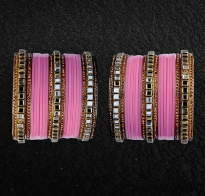 ELITEBAZAAR Metal Silver Bangle Set(Pack of 42)