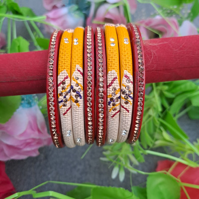 rcl Lac Diamond Gold-plated Bangle Set(Pack of 8)