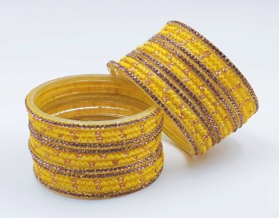 HouseOfCommon Glass Bangle Set(Pack of 24)