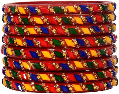 OJHA Glass Zircon Kada(Pack of 8)