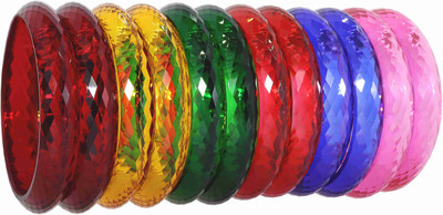 NMII Plastic Bangle Set(Pack of 12)