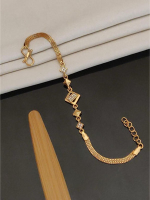 GlanzReich Brass Zircon Gold-plated Bracelet