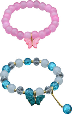 SIMPLESALES Crystal Charm Bracelet(Pack of 2)
