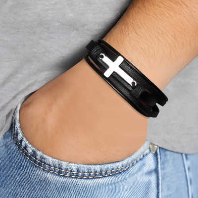 University Trendz Leather Bracelet