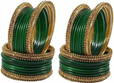 BeutyTrend Glass Zircon Bangle Set(Pack of 48)