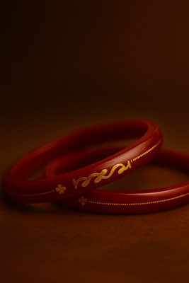 Mondal gift shop Plastic Gold-plated Bangle Set(Pack of 2)