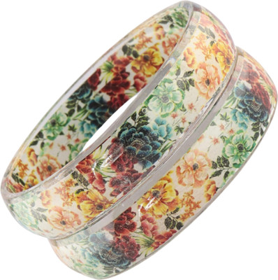 ZULKA Glass Crystal Kada(Pack of 2)