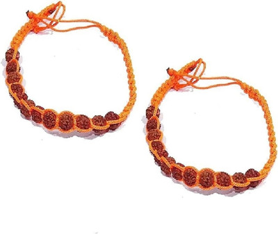 AR Ventures Rudraksha Beads Bracelet Set(Pack of 2)
