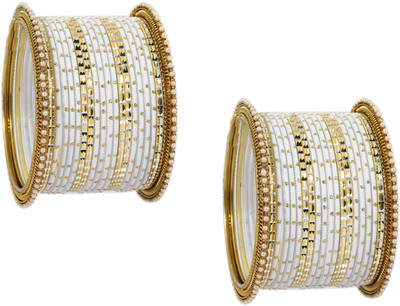 ZULKA Metal Zircon Bangle Set(Pack of 40)