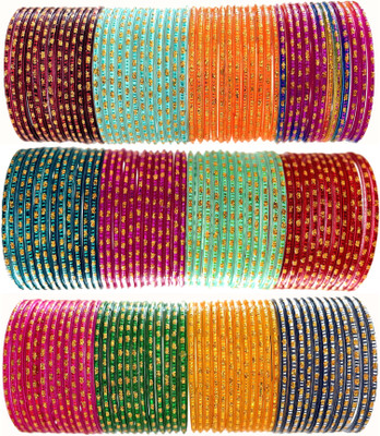 ZUMKA Glass Bangle Set(Pack of 10)