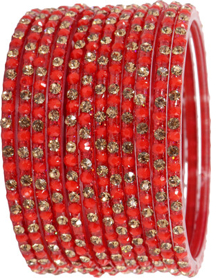 LAVAZZA Glass Bangle Set(Pack of 12)