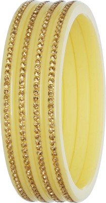 JOYERIA FASHIONS Plastic Diamond Bangle Set(Pack of 4)