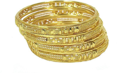 SHREE MAULI CREATION Alloy Gold-plated Bangle Set(Pack of 4)