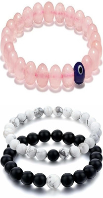 EPSAA Crystal, Glass Bracelet(Pack of 3)